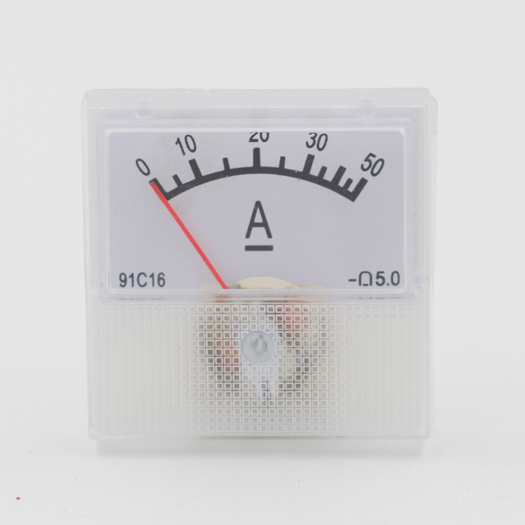 40*40mm Analog DC Ampere Meter 50A with Shunt for 91L16 30A 20A Display Type Analog Only