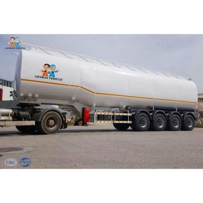 O círculo deu forma 4 ao reboque do caminhão de combustível dos eixos 8000KGS 40000L