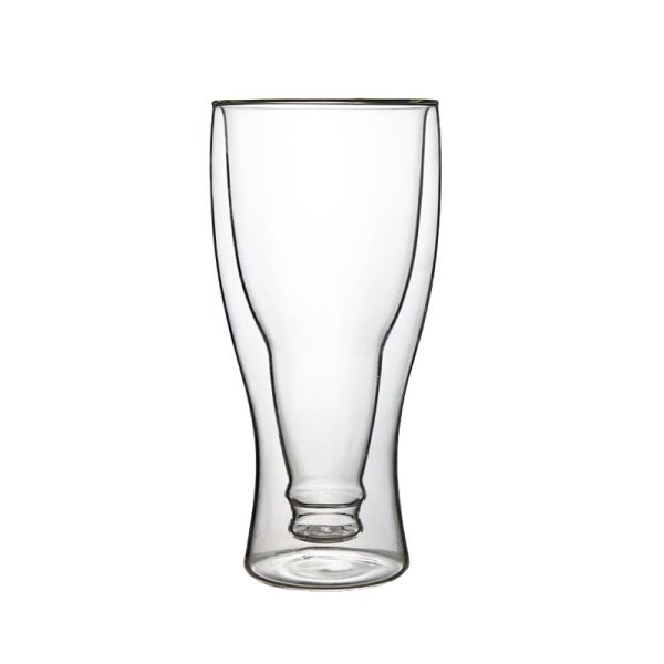 300ml Modeling Double Beer Borosilicate Glass Cup