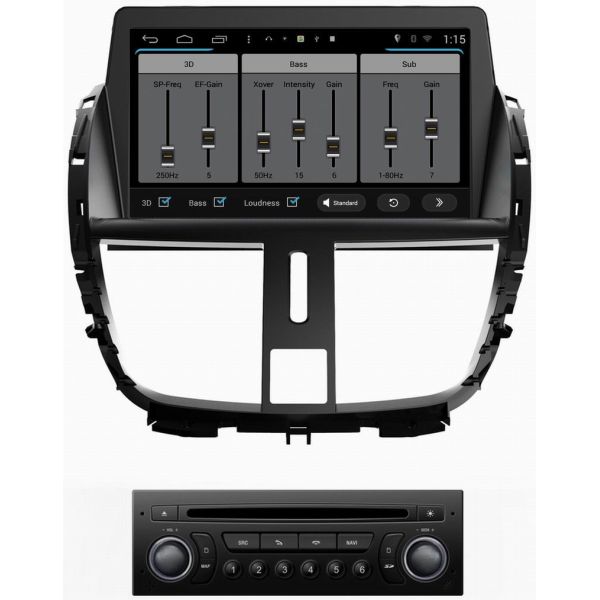 ouchuangbo car multimedia s160 for Peugeot 207 support android 4.4 gps sat nav Bluetooth phone book radio