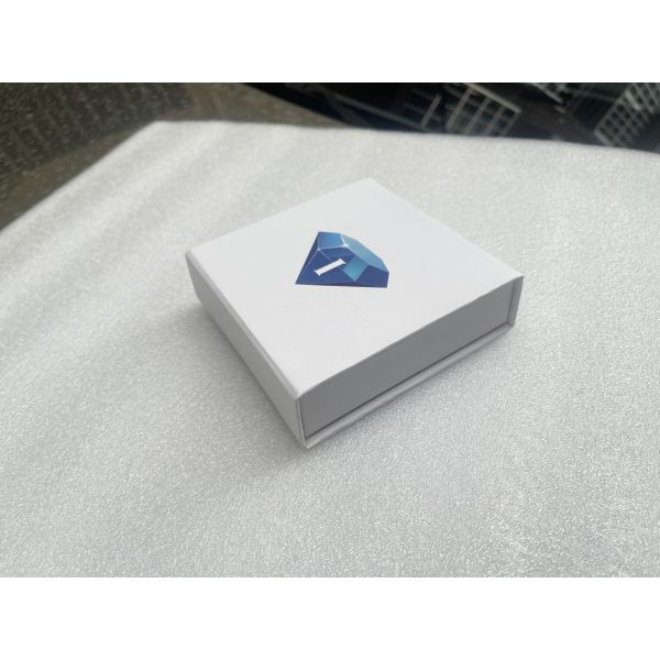 120*120*35mm Customized Paper Magnet Necklace Box and Pouches Ideal of High- Jewelry