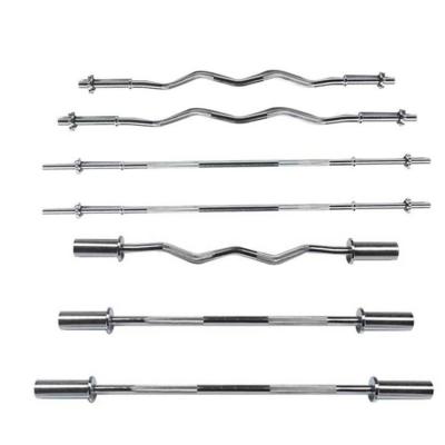 2.2m Gym Cap Barbell Olympic Super Curl Bar Ez Bar Curl 50mm Weight Lifting