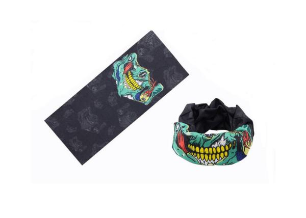 Grey / Black  Multifunctional Headwear Speed Dry Low Fiber PropertiesLogo Customized