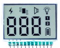 21.8*15mm Black And White 7 Segment LCD Display Pin Connector Digital LCD Display