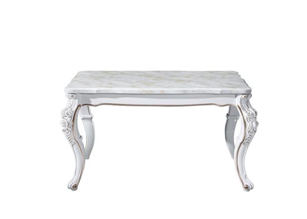 Hotel Rectangular Marble Dining Table , European Solid Marble Dining Table