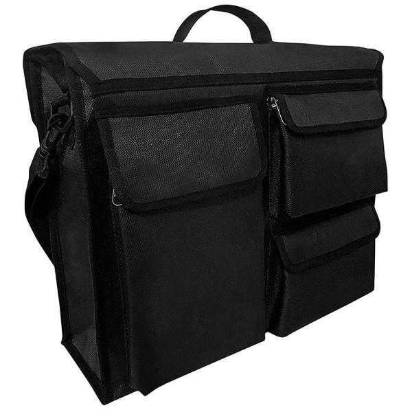 Double Layered Fiberglass Fireproof Bag Water Repellent With 3 Back Pockets