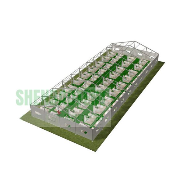 High Reinforce Aluminum Hospital Tent Erected In Park Emergency Anti Rust Surface