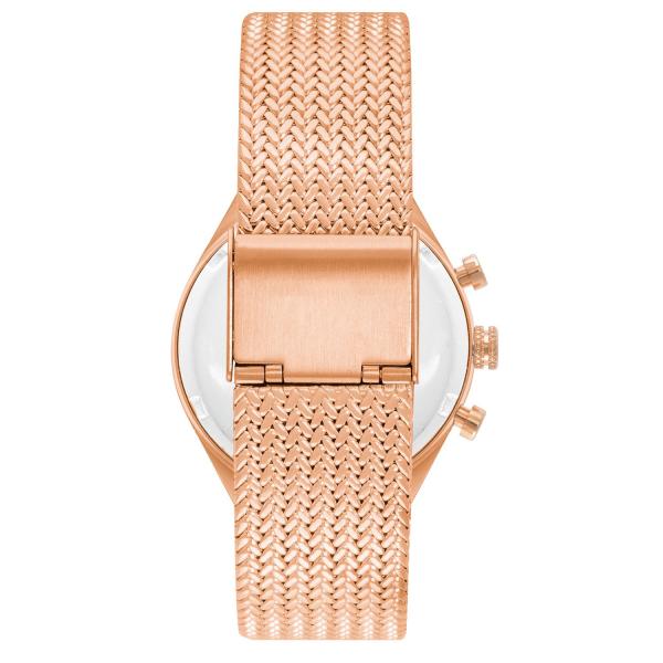 Gold Watch White Face Womens , Big Dial Wrist Watches For Ladies