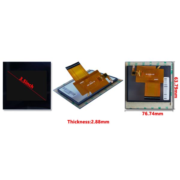 3.45 polegadas Painel de toque capacitivo 800 * 480 Industrial Touch Display Alto brilho