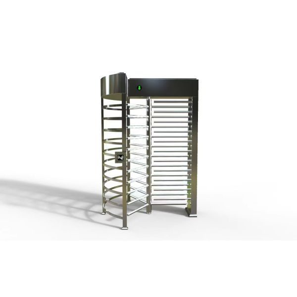 IP55 Full Height Turnstiles Commercial High Security Turnstile With RFID / QR Code Reader