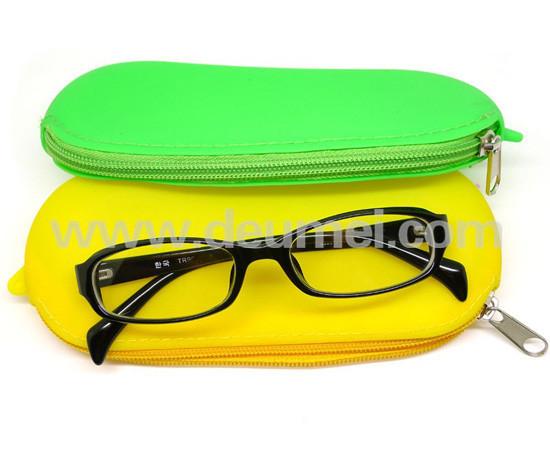 Wholesale Promotional Ladies Handle Silicone Glass Bag/Silicone Cosmetic Bag with Zipper