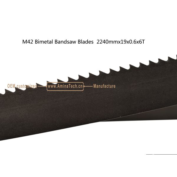 M42 Bimetal Bandsaw Blades 2240mmx19x0.6x6T Metal Cutting Band Saw