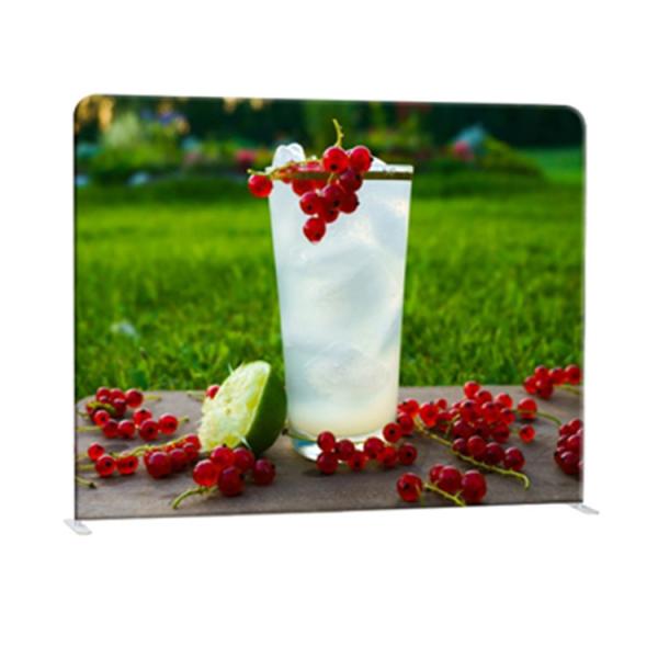 Straight Curved Trade Show Backdrop Displays U Shape Pop Up Stand Easy Operation