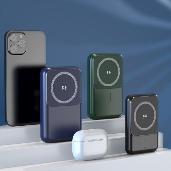 Magnetic Power Bank Portable Charger , Fast Portable Charger For Iphone 1000mAh