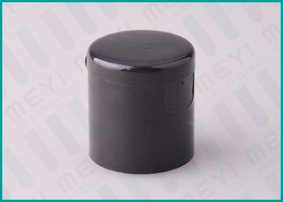 18/410 Black Smooth Flip Top Plastic Caps With High Leakproofness Design