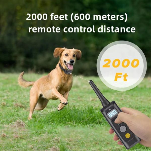 2025 Waterproof Rechargeable Eco-Friendly Fashion Electronic Bark Dog Training Cheap Wired Shock Collar Remote Control Made TPU
