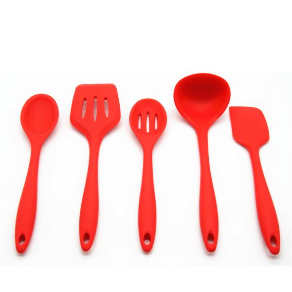 Eco - Friendly Silicone Kitchen Set , Silicone Cooking Utensil Set Durable