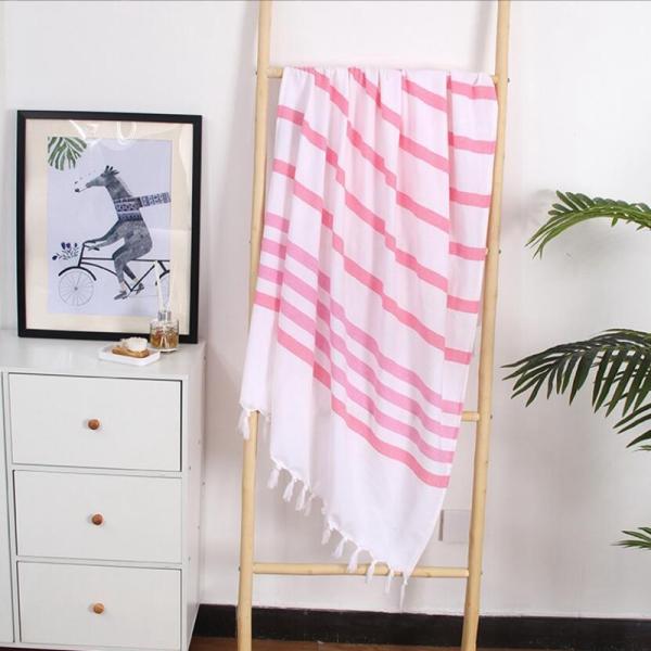 Soft 100% Cotton Hammam Beach Towel Lightweight Odor Resistant Holeproof