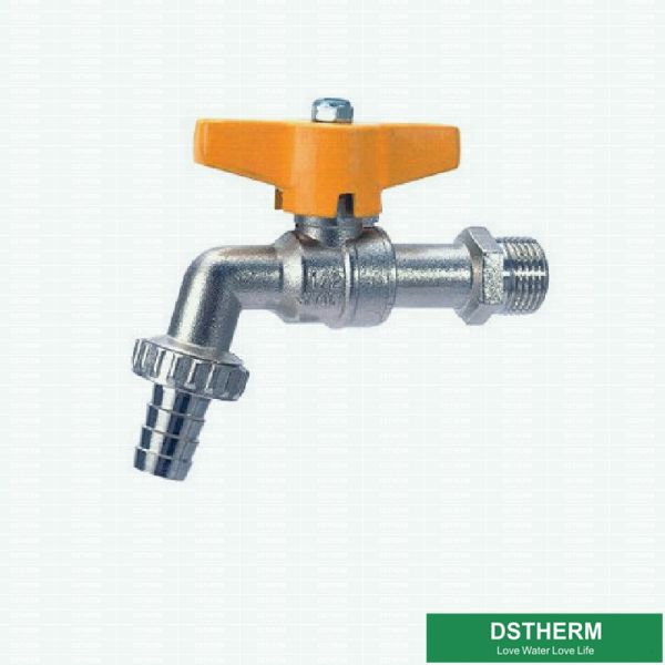 La poignée en aluminium de papillon a adapté le robinet aux besoins du client en laiton de poids de marque de boule de valve en laiton moyenne de Bibcock