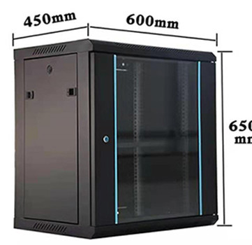 RAL7035 Colour 12u Network Rack with Toughened Glass Door Or Mesh Door 600*450*650mm