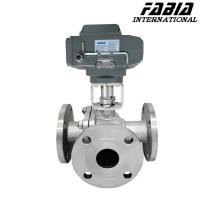 Valve à bille électrique à haute pression à trois voies de type L