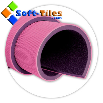 Pink Purple Tpe 4-8mm Thick Yoga Mattress / Yoga Workout Mats EN71 Approved