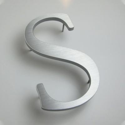 Long Durable SS 304 3D Metal Letters For Wall Customized Color Size