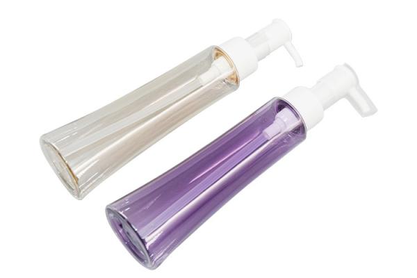 PET cleanser oil pump bottle 100ml  PCR material packaging