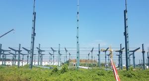 Parque industrial da maquinaria pré-fabricada da construção de aço do armazém da