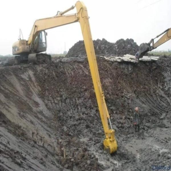 Telescopic Demolition Excavator Long Reach Boom 3 Section Arm Attachment Customized