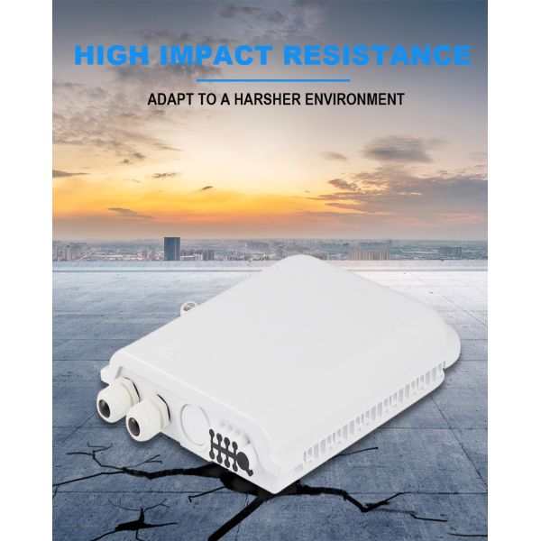 ABS 1*8 Splitter FTTH Wall Mount Terminal Box 16 LC