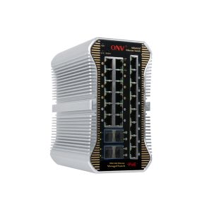 24-port 10G Uplink Managed Industrial PoE Switch with IEEE802.3af/at PoE Standard
