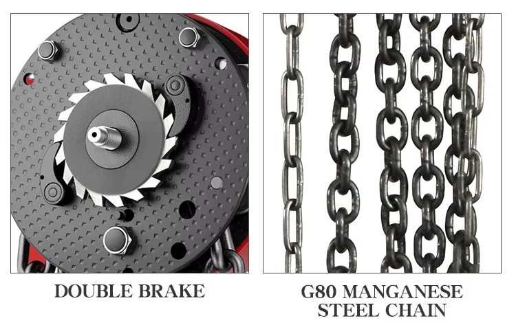 Manual Pully Block 1t 2 Ton 3t 5t 10t 3m 6m G80 Chain Hoist Hsz Type Hand Chain Block
