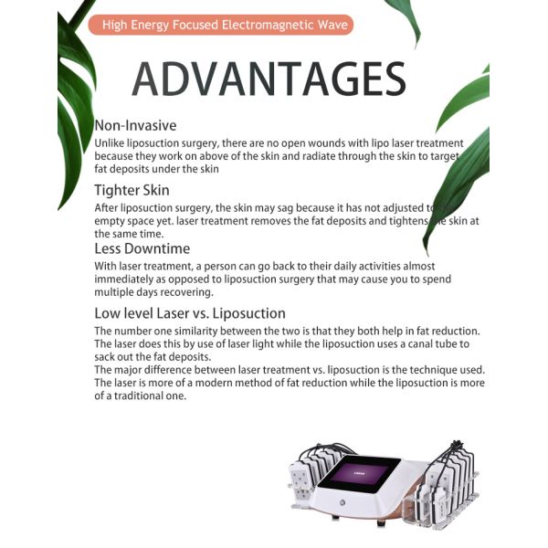 Best Sale Lipo Laser 14 Pads LED lipolaser slimming beauty machine / fat burning laser LF-129c