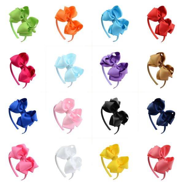 Latest Design Pure Handmade Green Ribbon Flower Hairband for Children Acceptable OEM