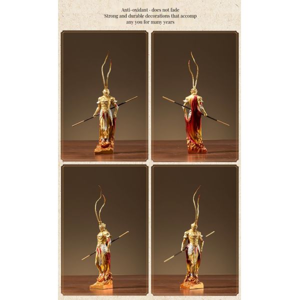 Anniversary Occasions Customized Color 3D Resin Figure Collectible Metal Monkey King