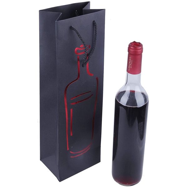 Bolsos personalizados sola botella del regalo del vino para el partido de cena de los cumpleaños de las bodas
