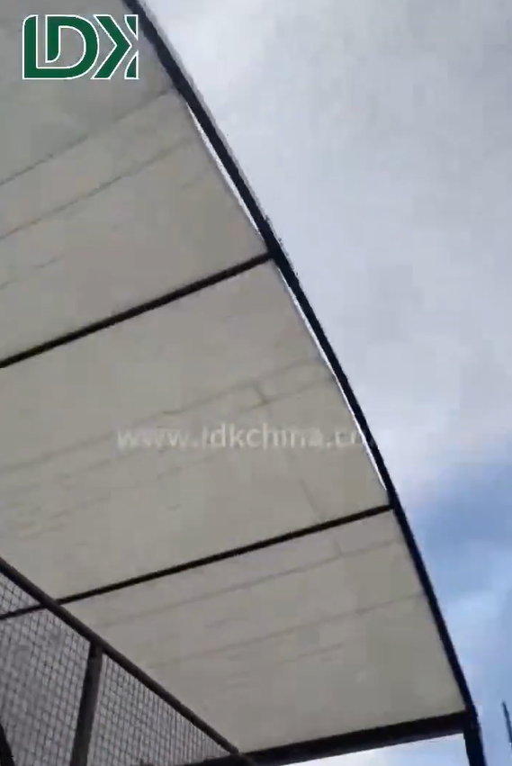 Techo Deportivo para Pista de Pádel para Todo Clima con Sistema de Cúpula Protectora Integrado