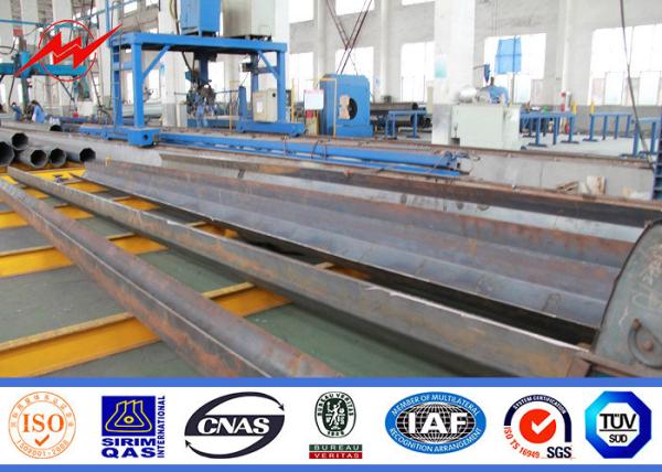 Metal de aço galvanizado polos de serviço público de Filipinas do mergulho quente para a linha de transmissão de serviço público