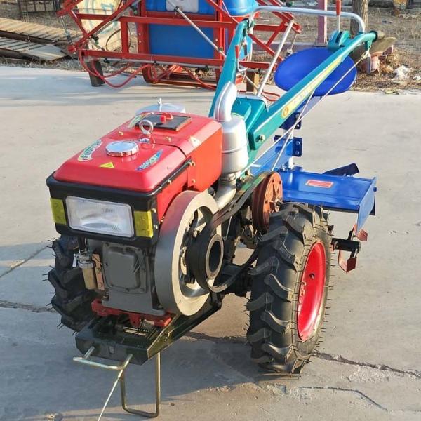 hand walking tractor with rotary tiller for farm usage
