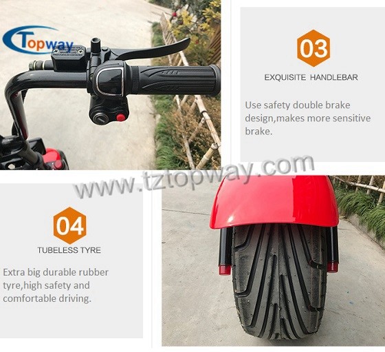 High Quality Halley 1500w Citycoco Scooter Electric Motorcycle