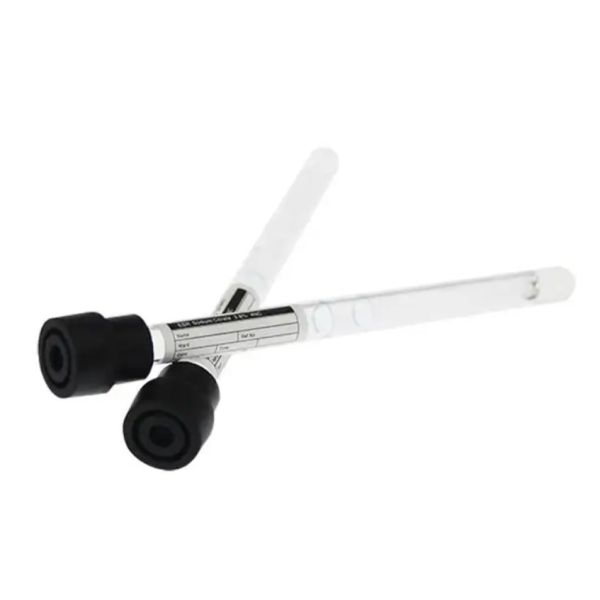 Медицинская одноразовая ESR вакуумная трубка для сбора крови Черная капсула Цвет