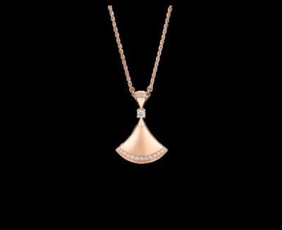  DIVAS’ DREAM necklace in 18 kt pink gold with pavé diamonds. Ref. 350063 CL856961