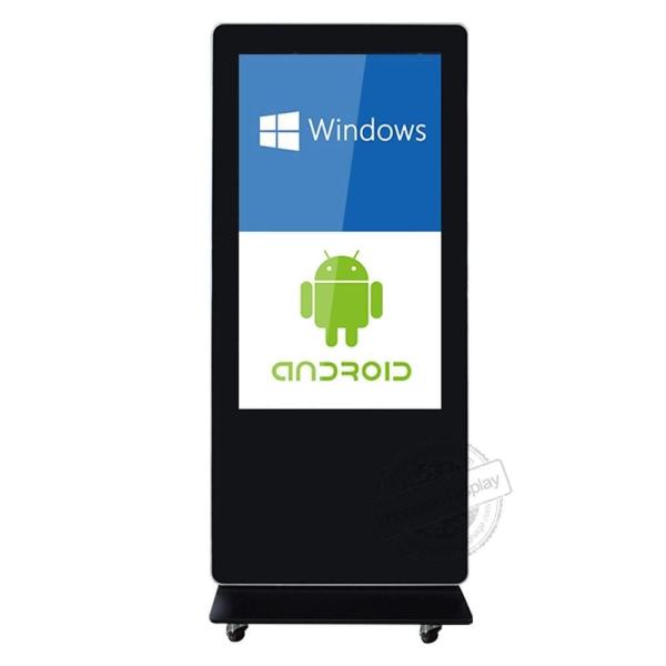 Indoor Floor Standing Kiosk 55 Interactive Touch Screen Android Table for Restaurants