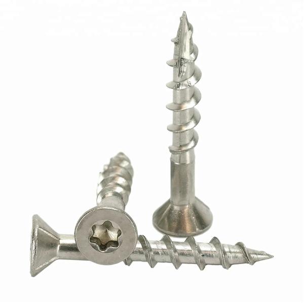 CSK Head Torx Recess Nibs A2 Stainless Steel 304 Timber Screws Partial Thread Type 17