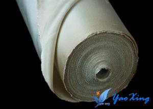 Plain High Temperature Fiberglass Cloth With Steel Wire Inside Good Heat