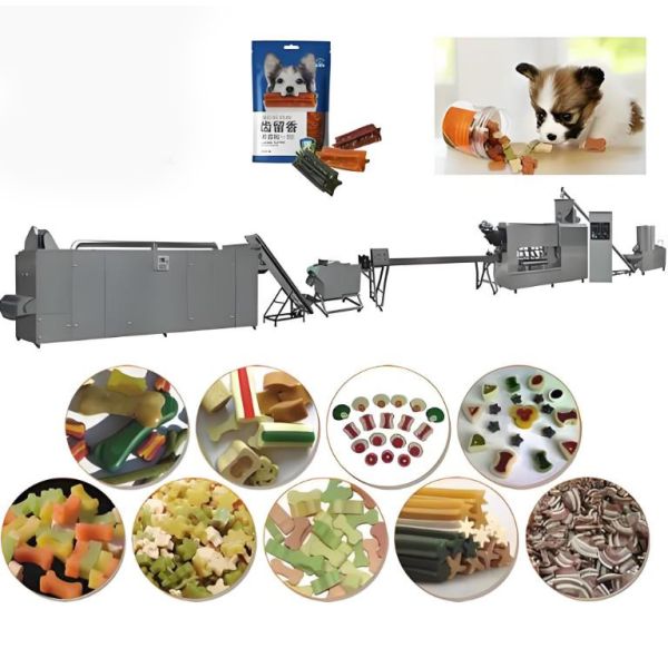 Автоматические скручивающие изделия для стоматологического ухода Домашнее животное Собачье оборудование для производства пищи 145 кВт