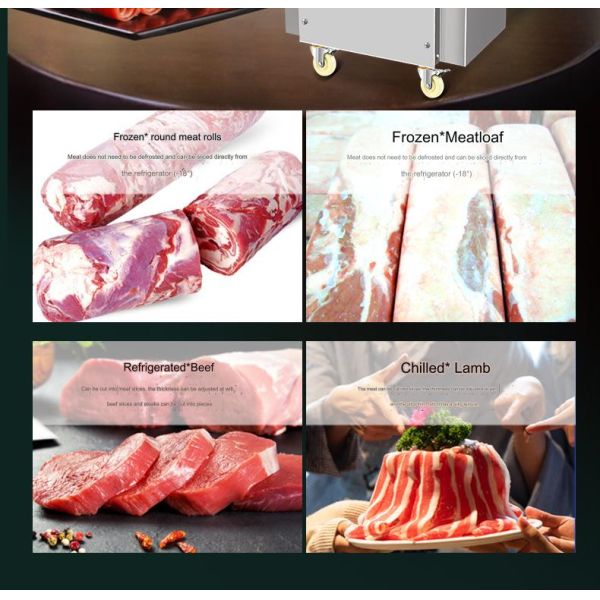 Fully Automatic 165 KG Meat Slicer for Meat Shop Equipment Frozen Meat Slicing Machine