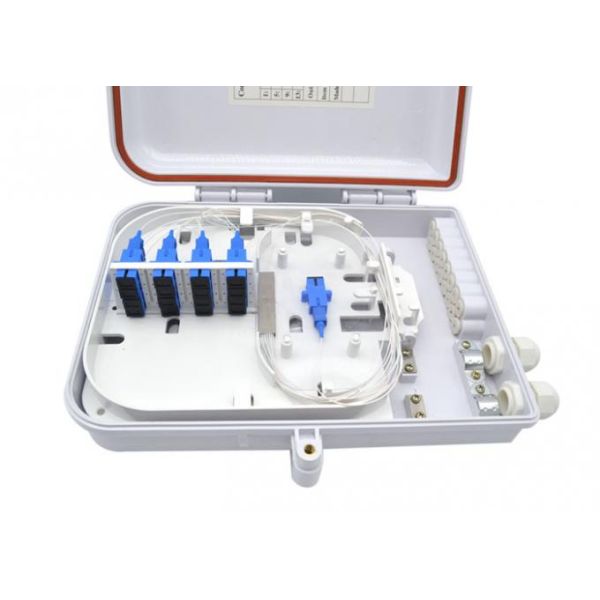 PC ABS Fiber Optic Distribution Box FTTx Fiber Optic Wall Mount Enclosures