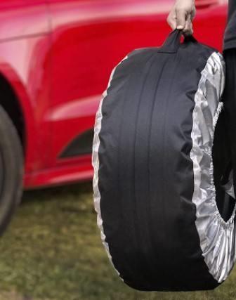 Tire Cover, Seasonal Tire Totes,Polyester Wheel Tires Storage Bags, Waterproof Dustproof Wheel Covers Fit for 16-20